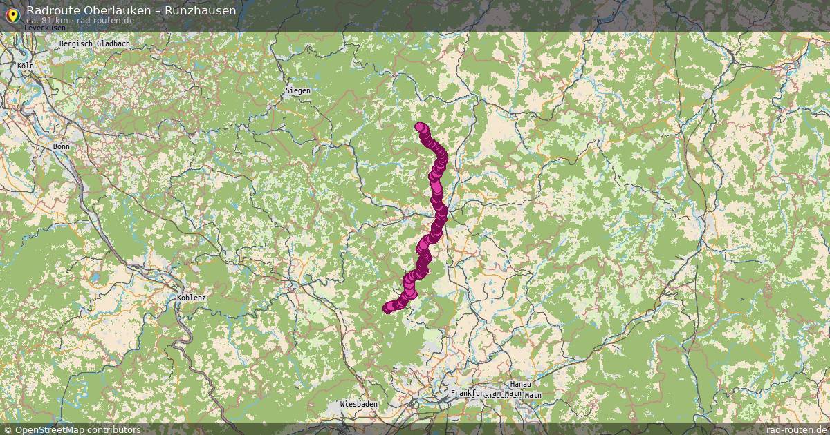 Fahrradroute Oberlauken – Runzhausen