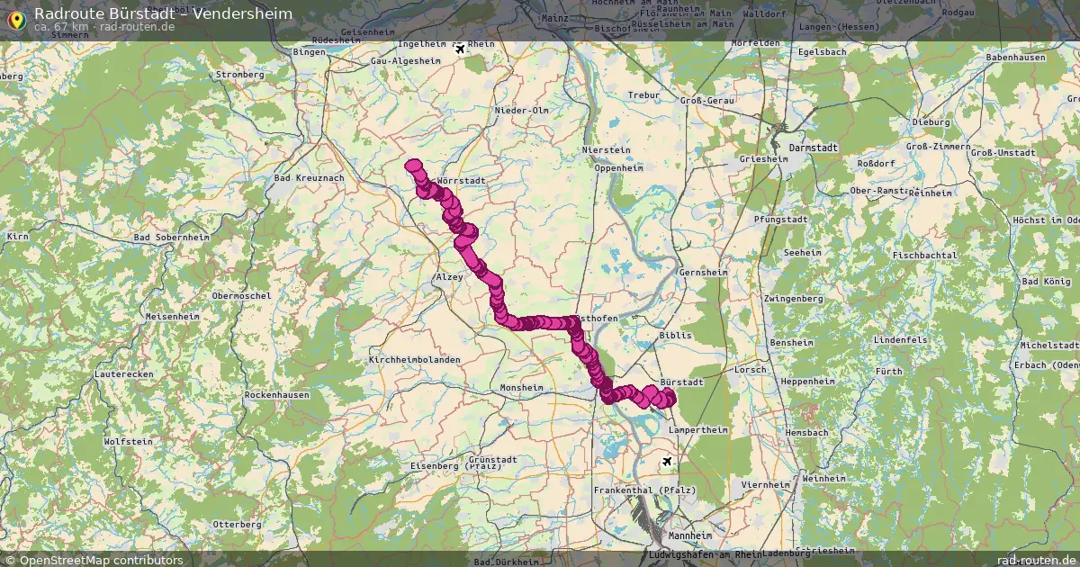 Radtour Bürstadt – Vendersheim