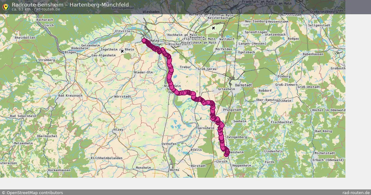 Radtour Bensheim – Hartenberg-Münchfeld