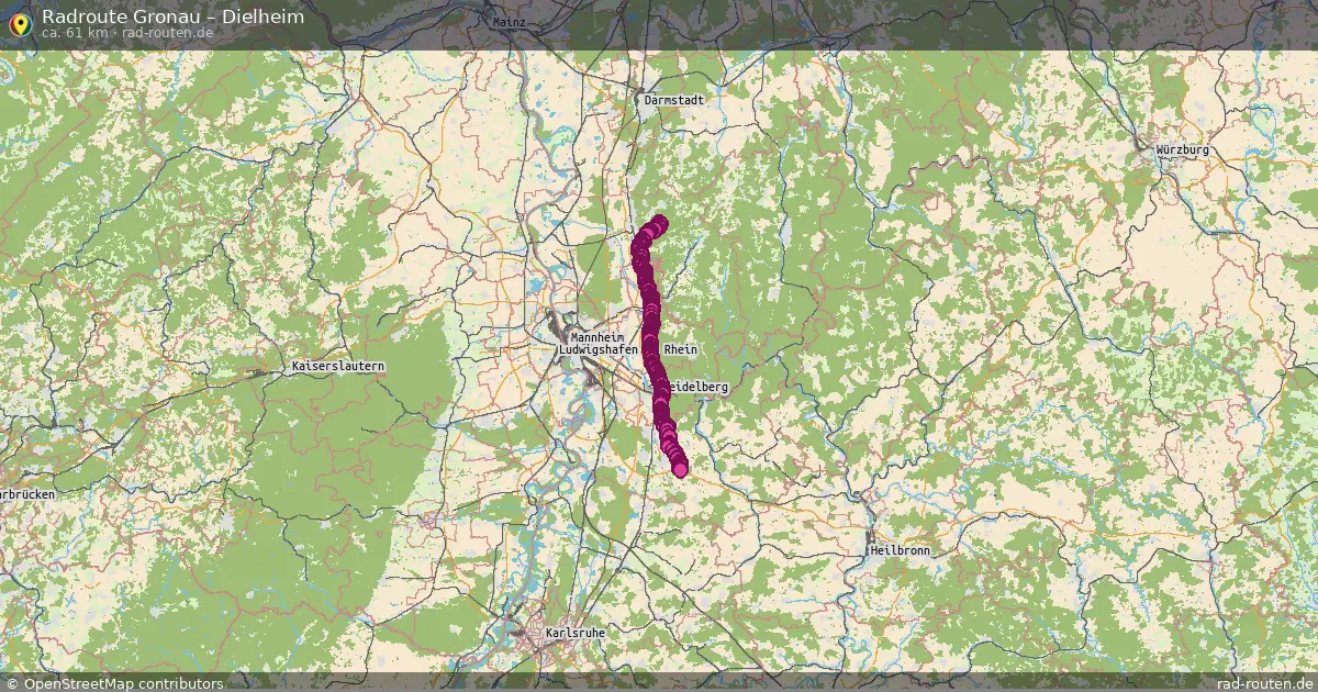 Radtour Gronau – Dielheim