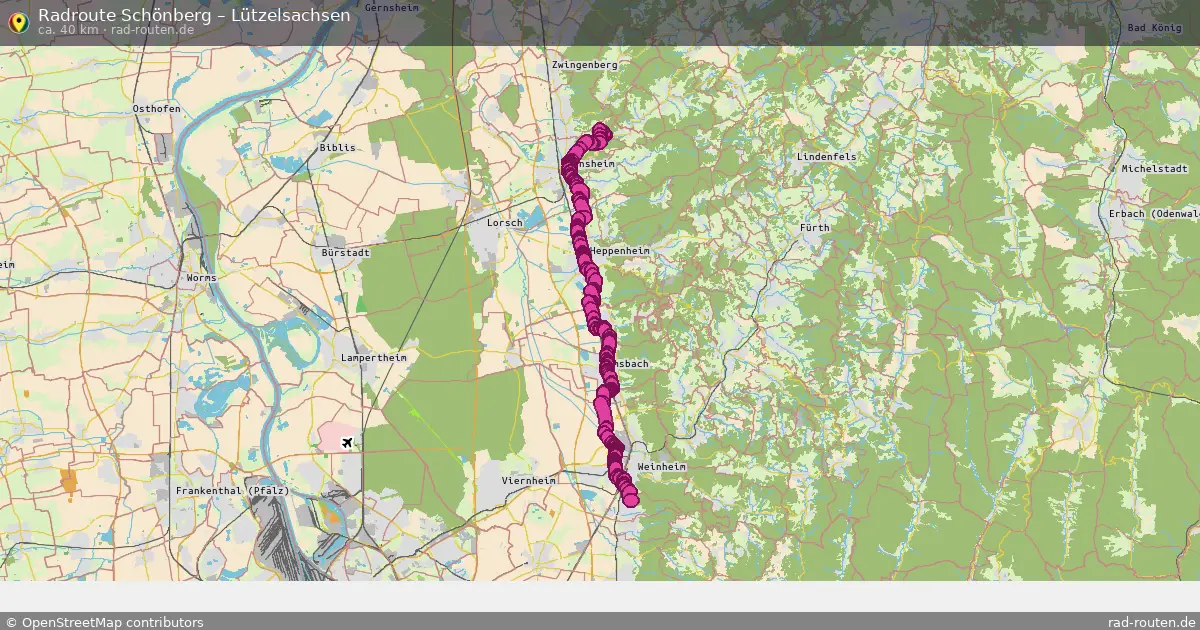 Radtour Schönberg – Lützelsachsen