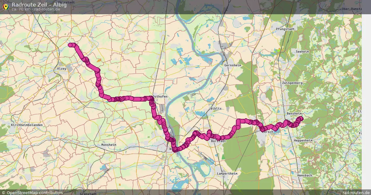 Radtour Zell – Albig
