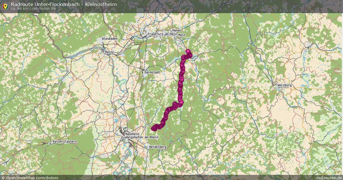 Radtour Unter-Flockenbach – Kleinostheim