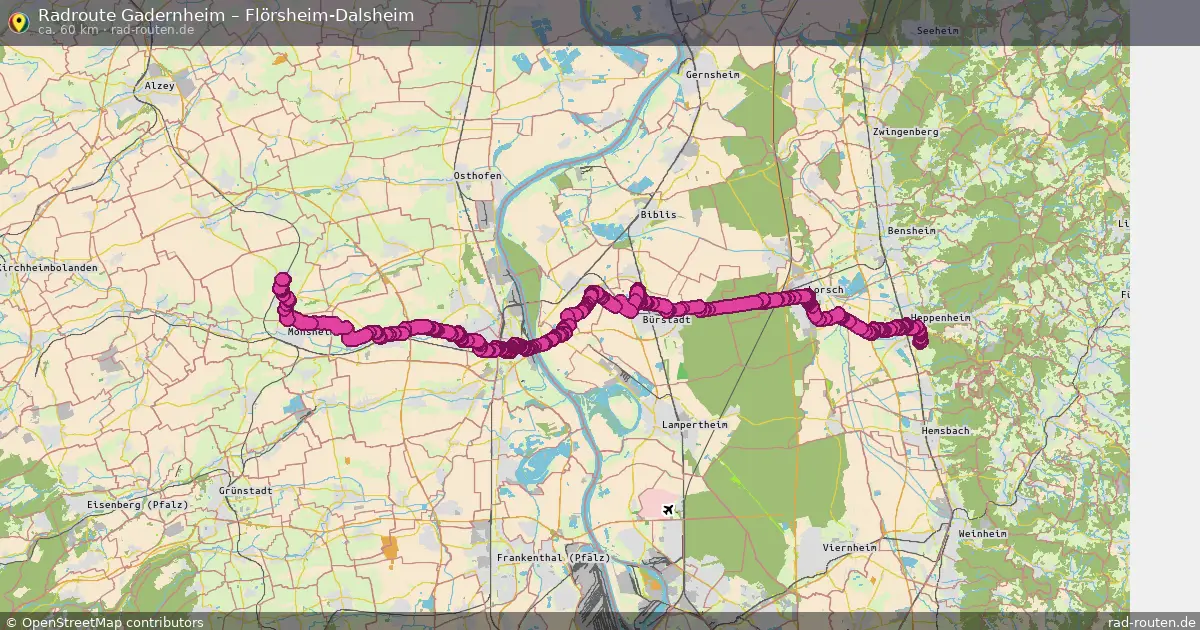 Radtour Gadernheim – Flörsheim-Dalsheim