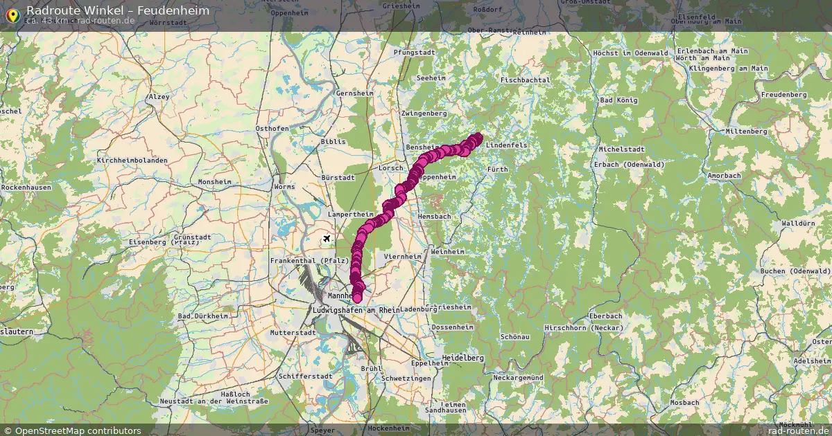 Radtour Winkel – Feudenheim