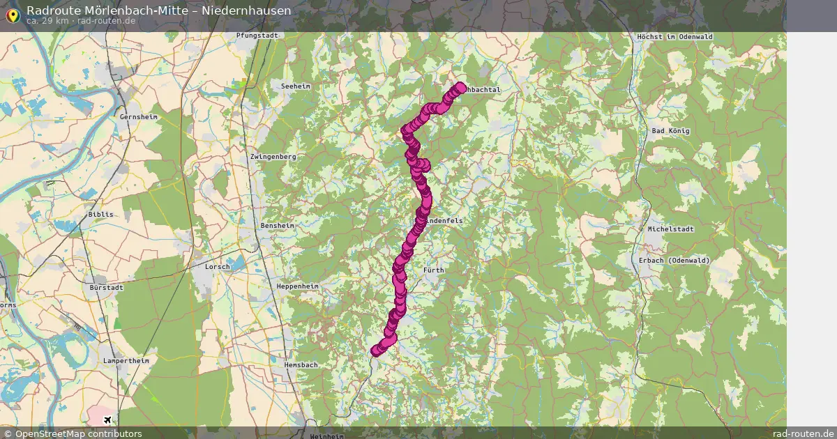 Radtour Mörlenbach-Mitte – Niedernhausen