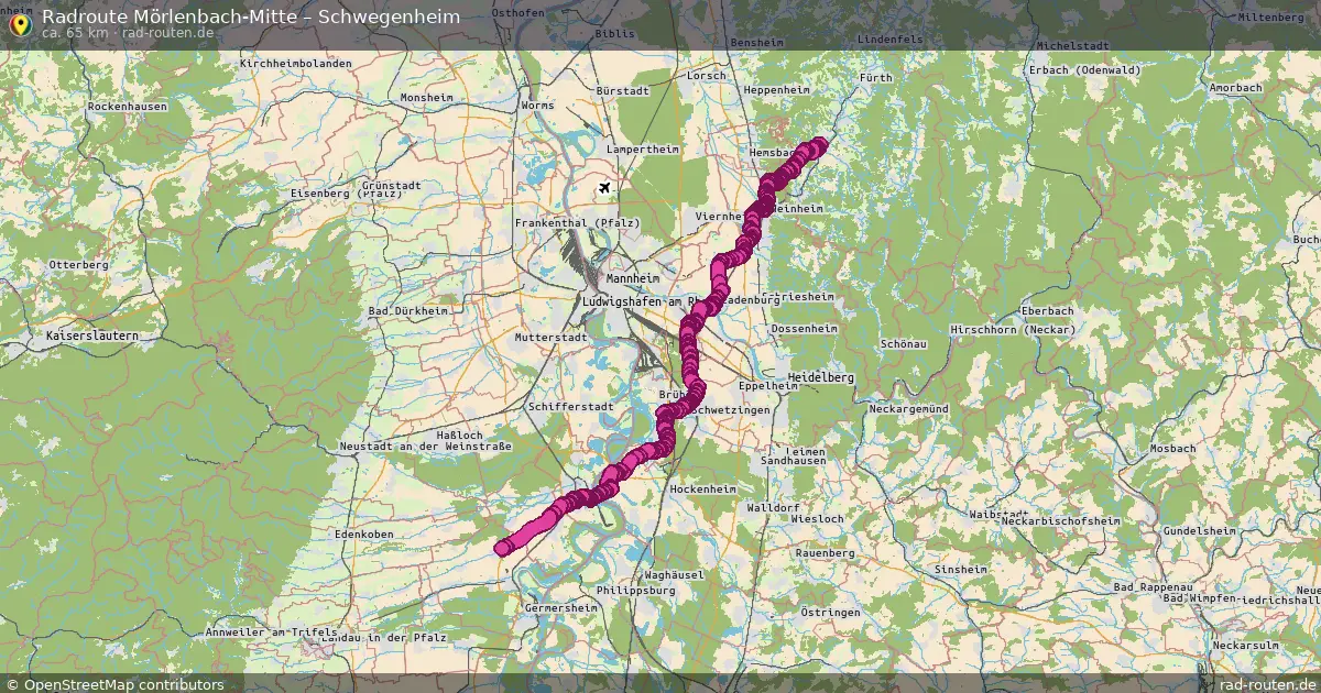 Radtour Mörlenbach-Mitte – Schwegenheim