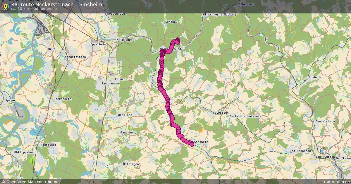 Radtour Neckarsteinach – Sinsheim