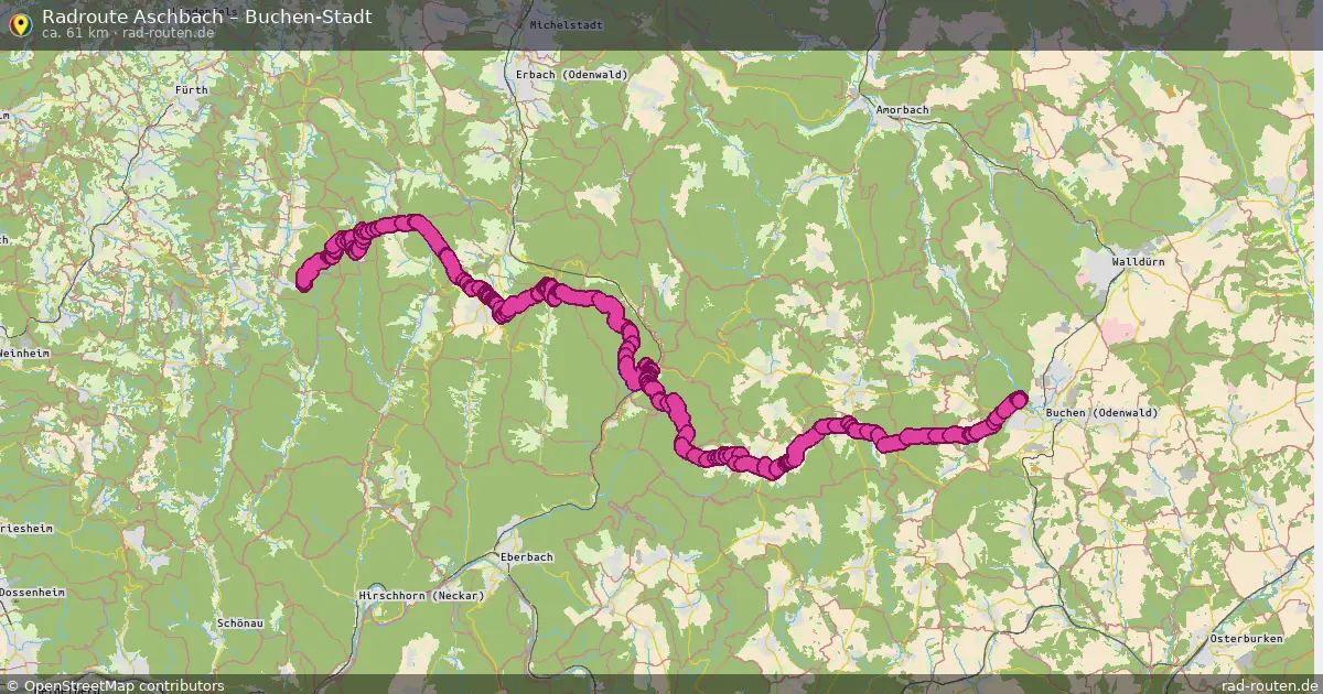 Radtour Aschbach – Buchen-Stadt