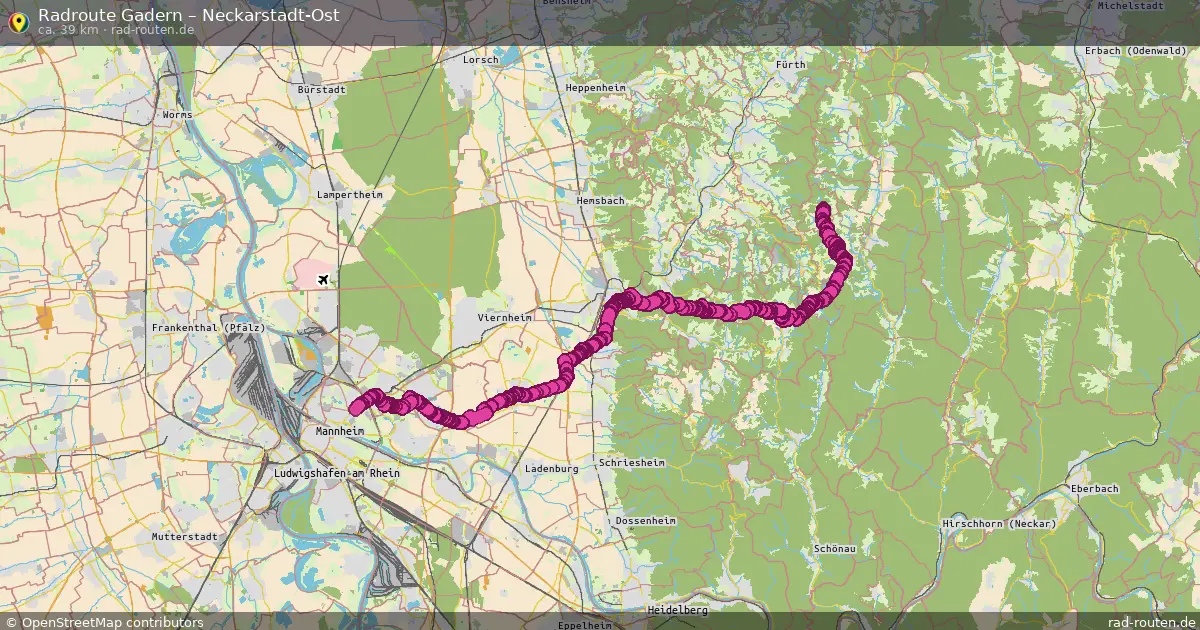 Radtour Gadern – Neckarstadt-Ost