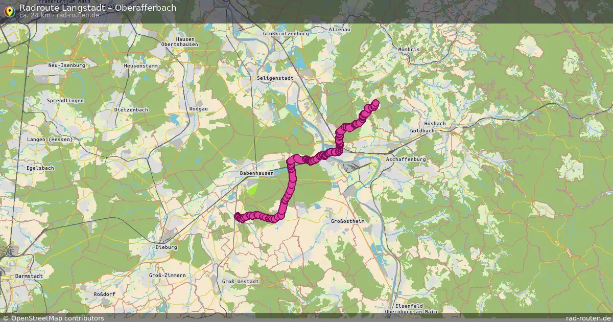 Radtour Langstadt – Oberafferbach