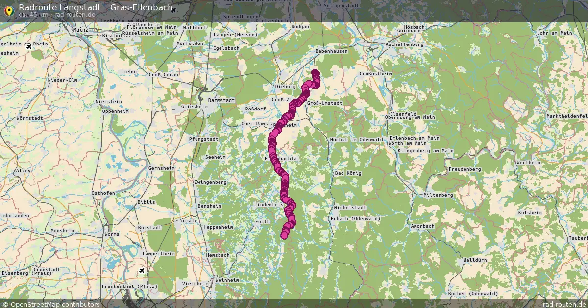 Radtour Langstadt – Gras-Ellenbach
