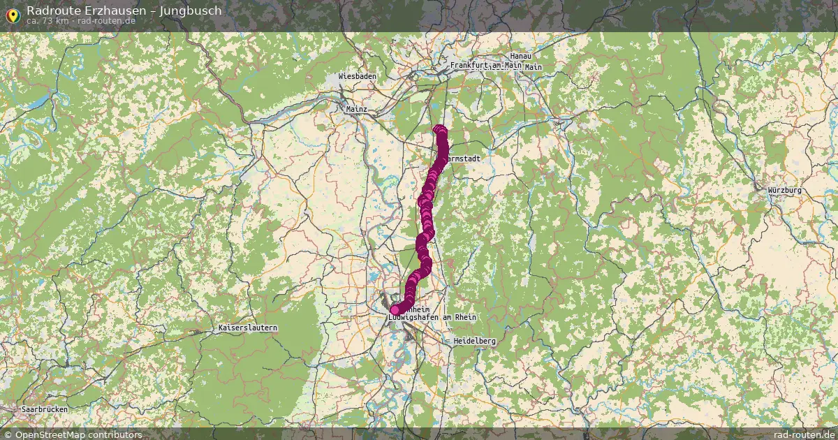 Radtour Erzhausen – Jungbusch