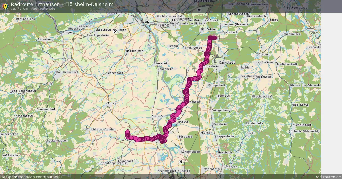 Radtour Erzhausen – Flörsheim-Dalsheim