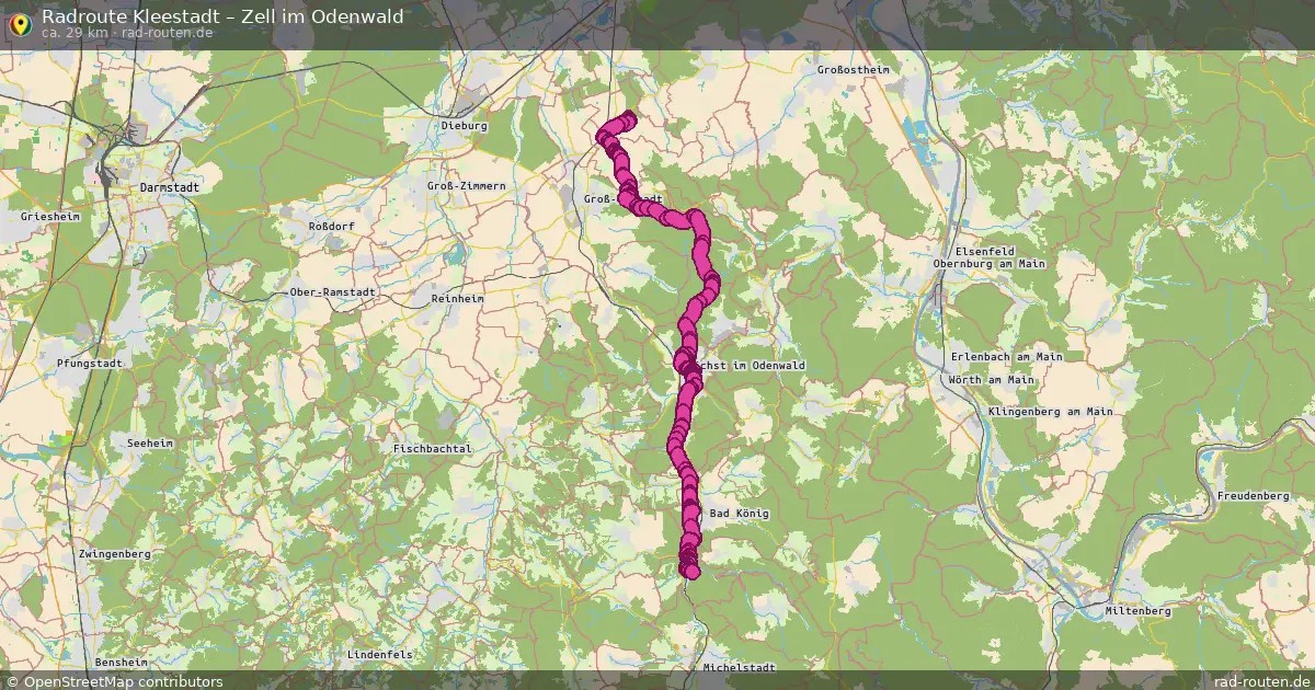 Radtour Kleestadt – Zell Im Odenwald