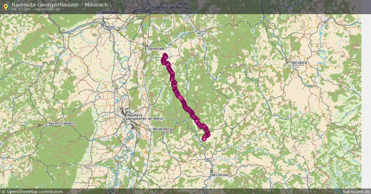 Radtour Georgenhausen – Mosbach
