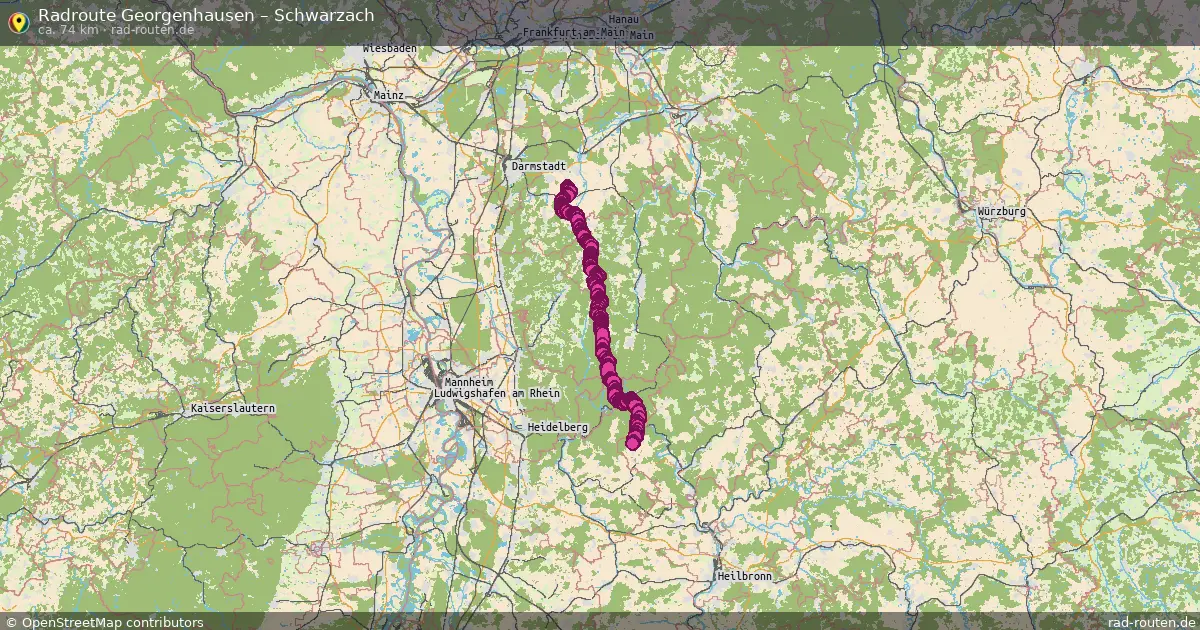 Radtour Georgenhausen – Schwarzach