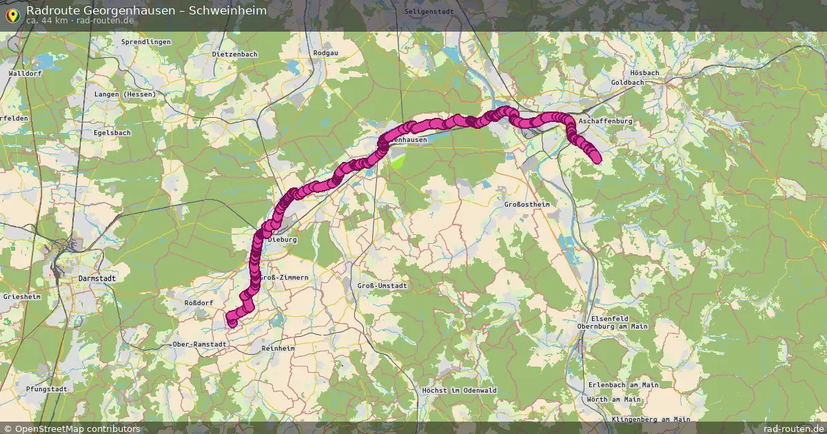 Radtour Georgenhausen – Schweinheim