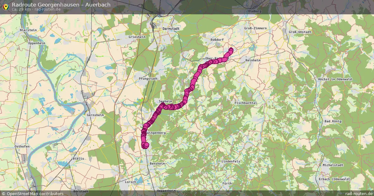 Radtour Georgenhausen – Auerbach