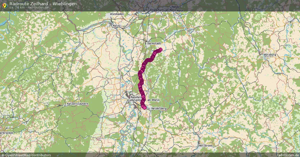 Radtour Zeilhard – Wieblingen