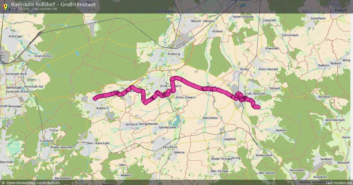 Radtour Roßdorf – Groß-Umstadt