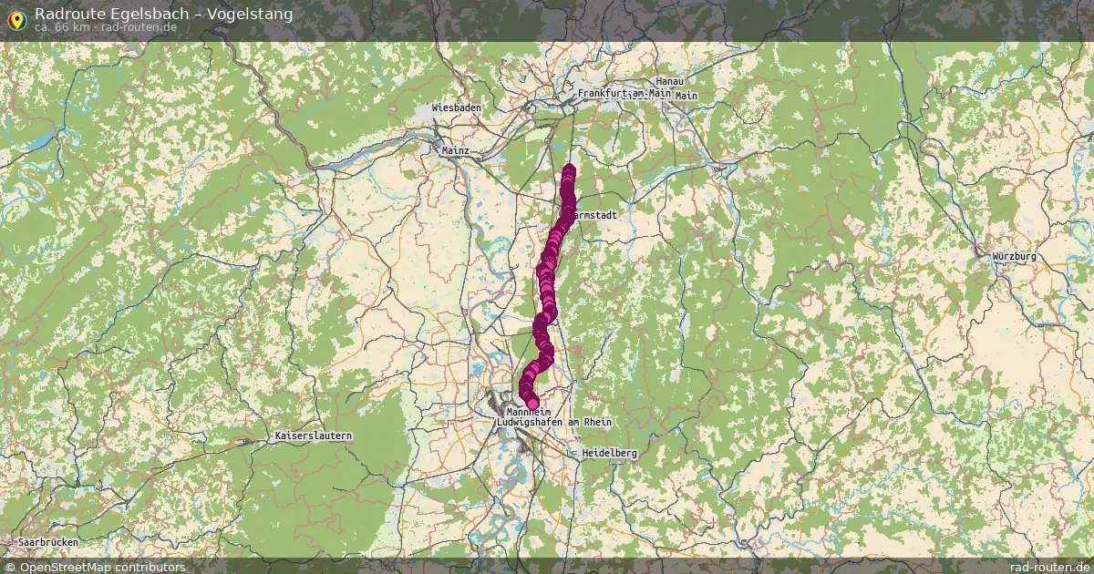 Radtour Egelsbach – Vogelstang