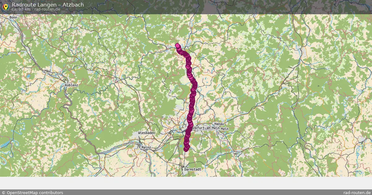 Fahrradroute Langen – Atzbach