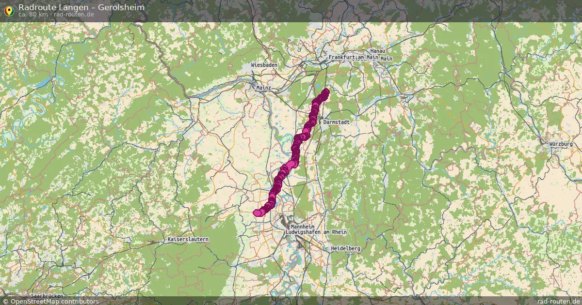 Radtour Langen – Gerolsheim