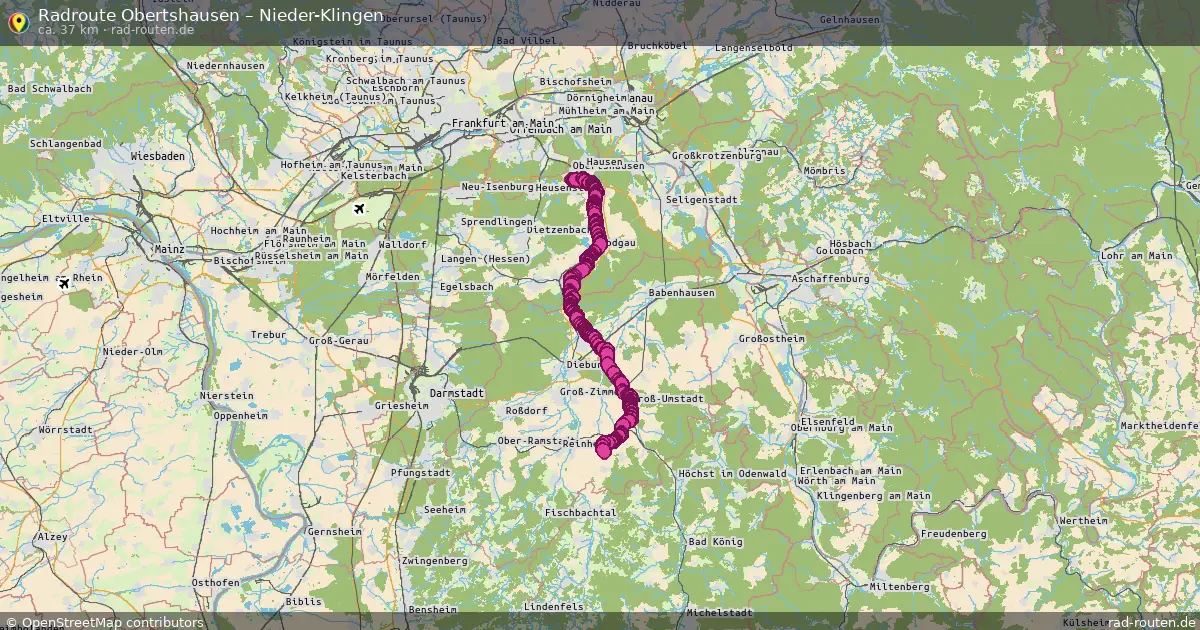 Radtour Obertshausen – Nieder-Klingen