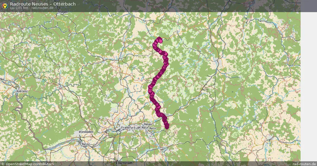 Fahrradroute Neuses – Otterbach (105 km) – Rad-Routen.de