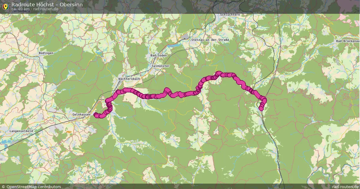 Radtour Höchst – Obersinn