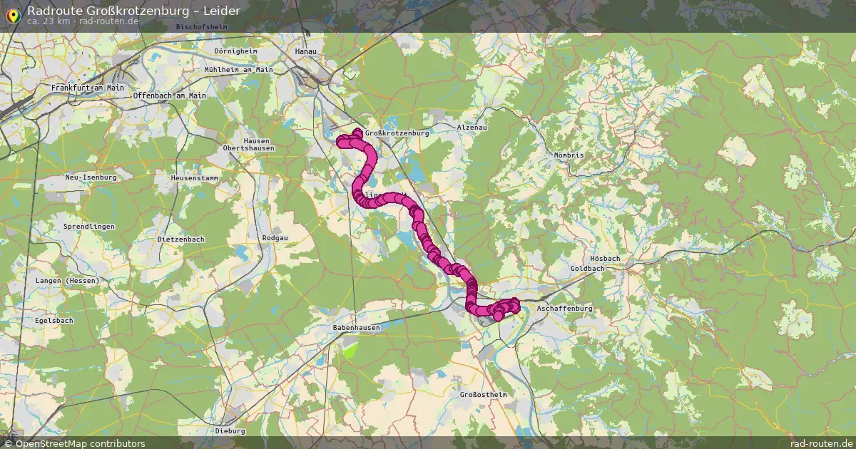 Radtour Großkrotzenburg – Leider