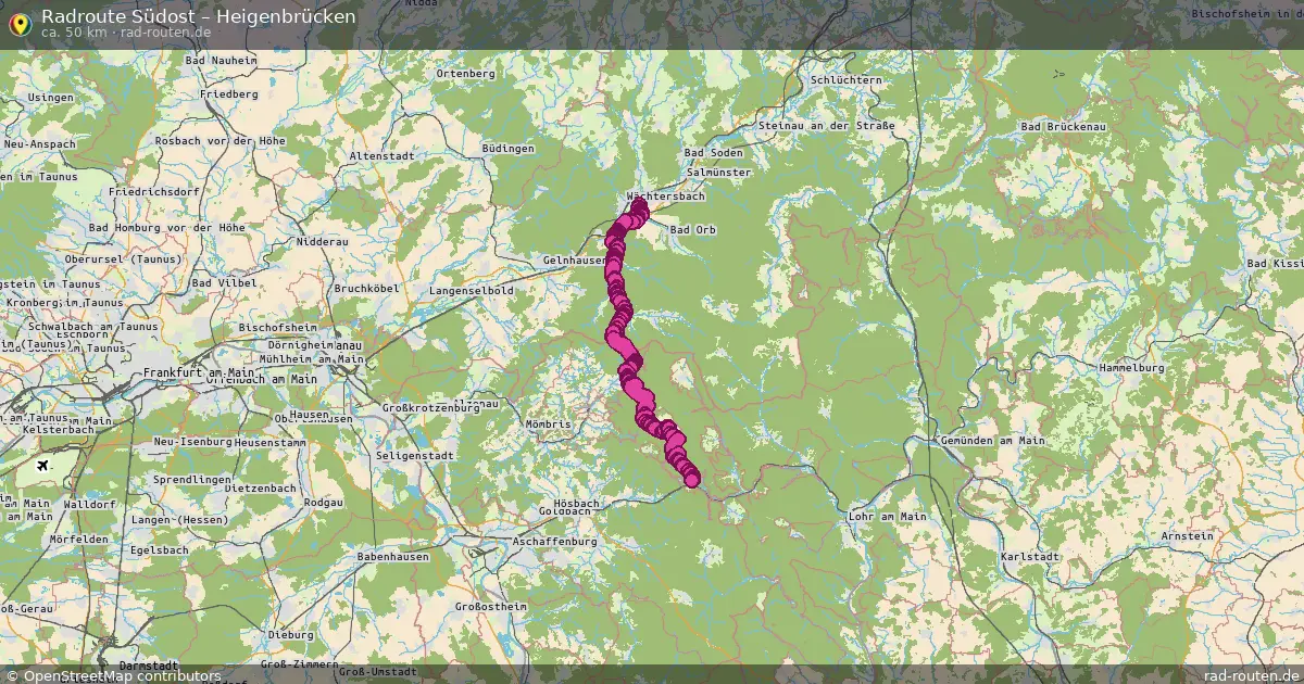 Radtour Innenstadt – Heigenbrücken