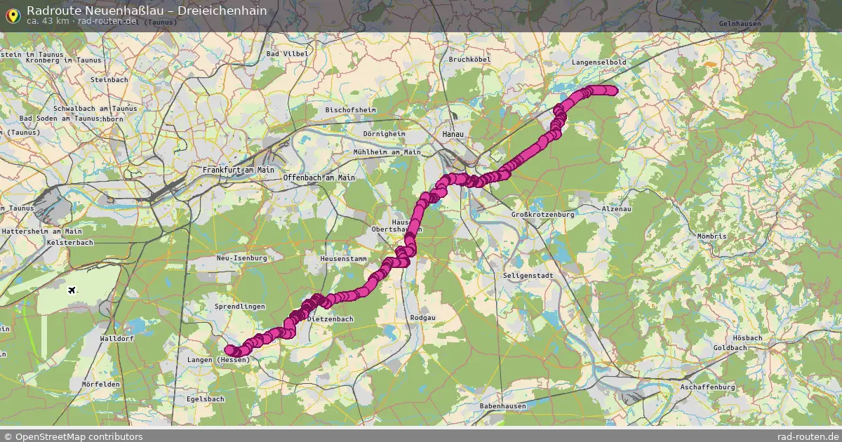 Fahrradroute Neuenhaßlau – Dreieichenhain