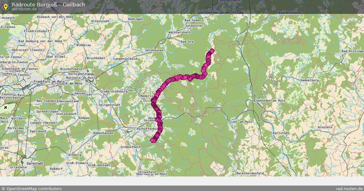 Radtour Burgjoß – Gailbach