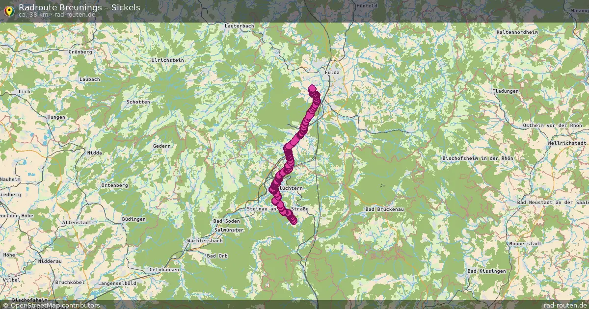 Fahrradroute Breunings – Sickels