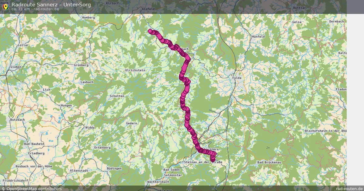 Radtour Sannerz – Unter-Sorg