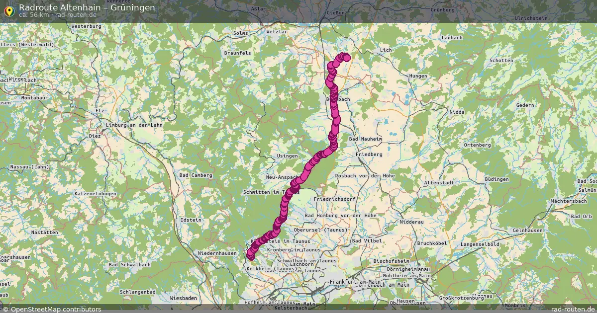 Fahrradroute Altenhain – Grüningen (56 km) – Rad-Routen.de