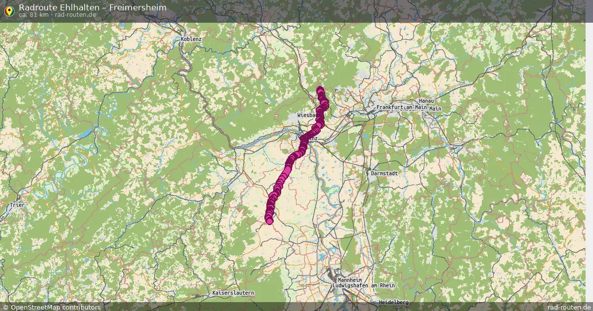 Radtour Ehlhalten – Freimersheim