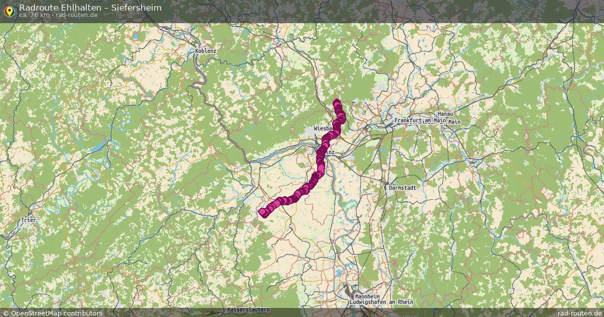 Radtour Ehlhalten – Siefersheim