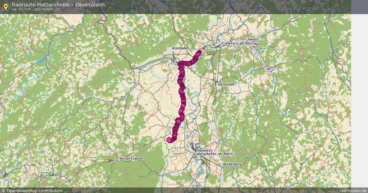 Radtour Hattersheim – Obersülzen