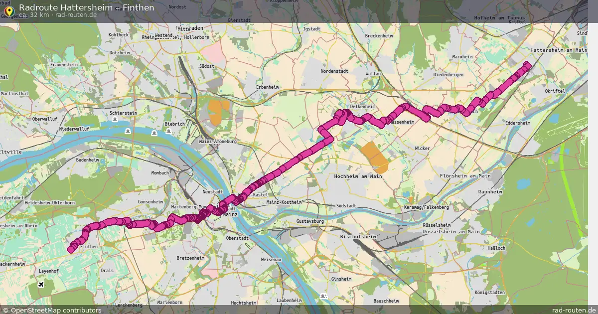 Radtour Hattersheim – Finthen