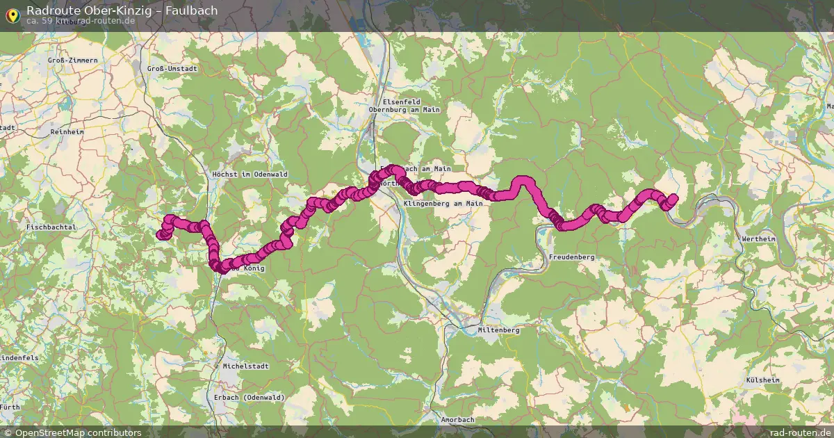 Fahrradroute Ober-Kinzig – Faulbach