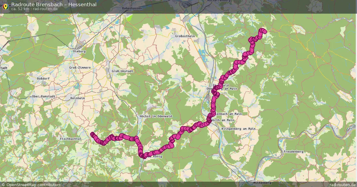 Radtour Brensbach – Hessenthal