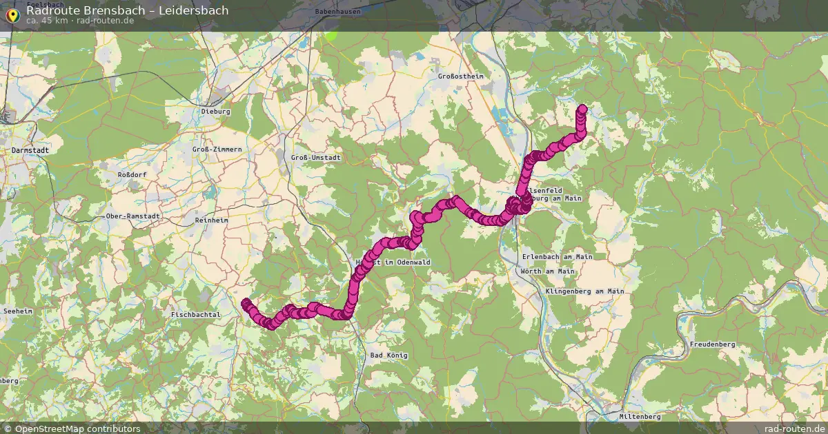 Radtour Brensbach – Leidersbach