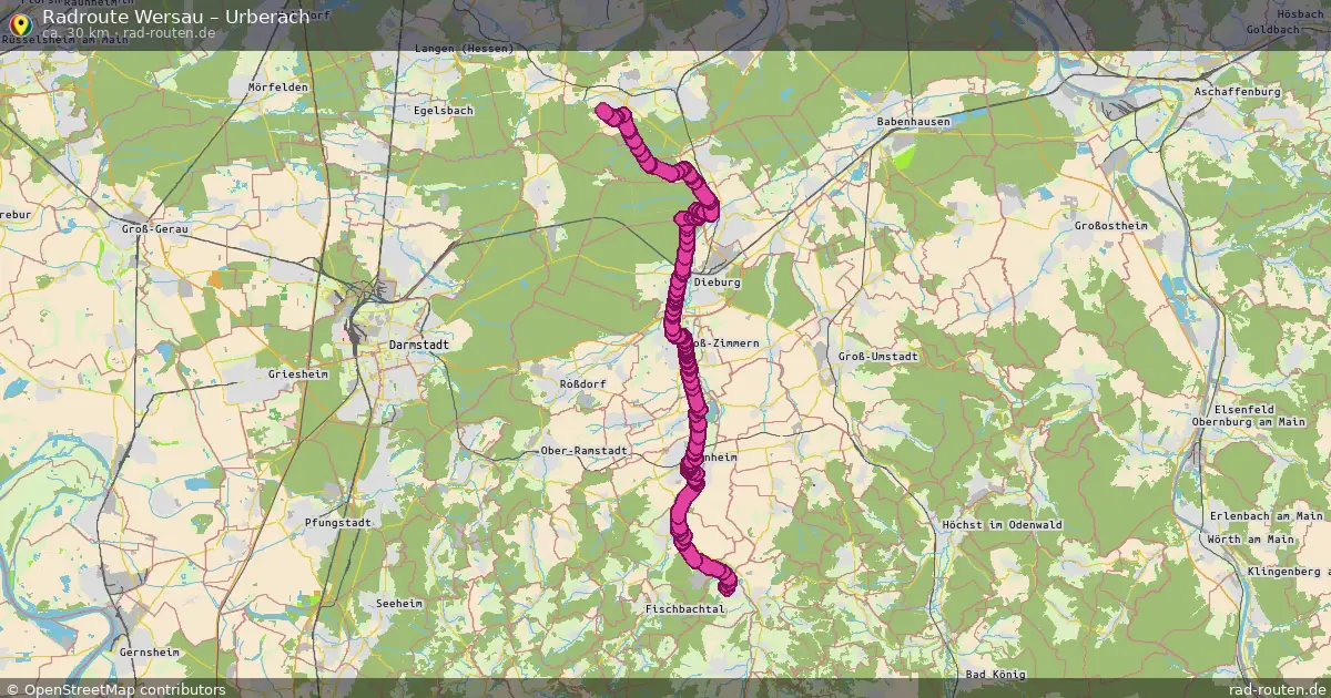 Radtour Wersau – Urberach