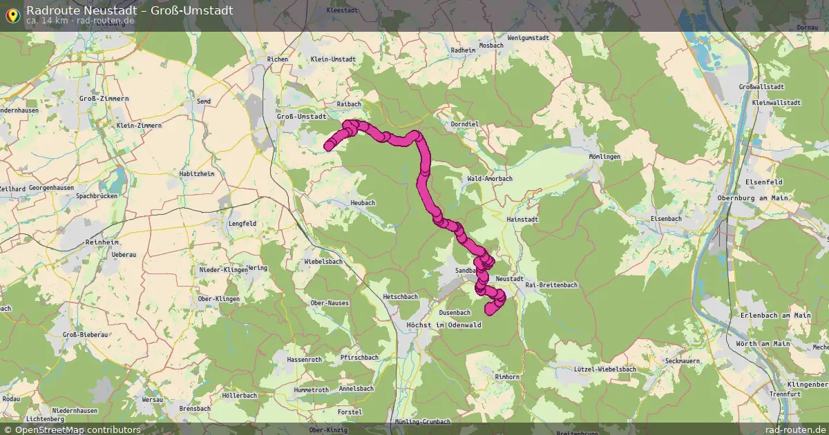 Radtour Neustadt – Groß-Umstadt