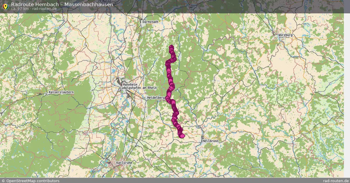 Radtour Hembach – Massenbachhausen