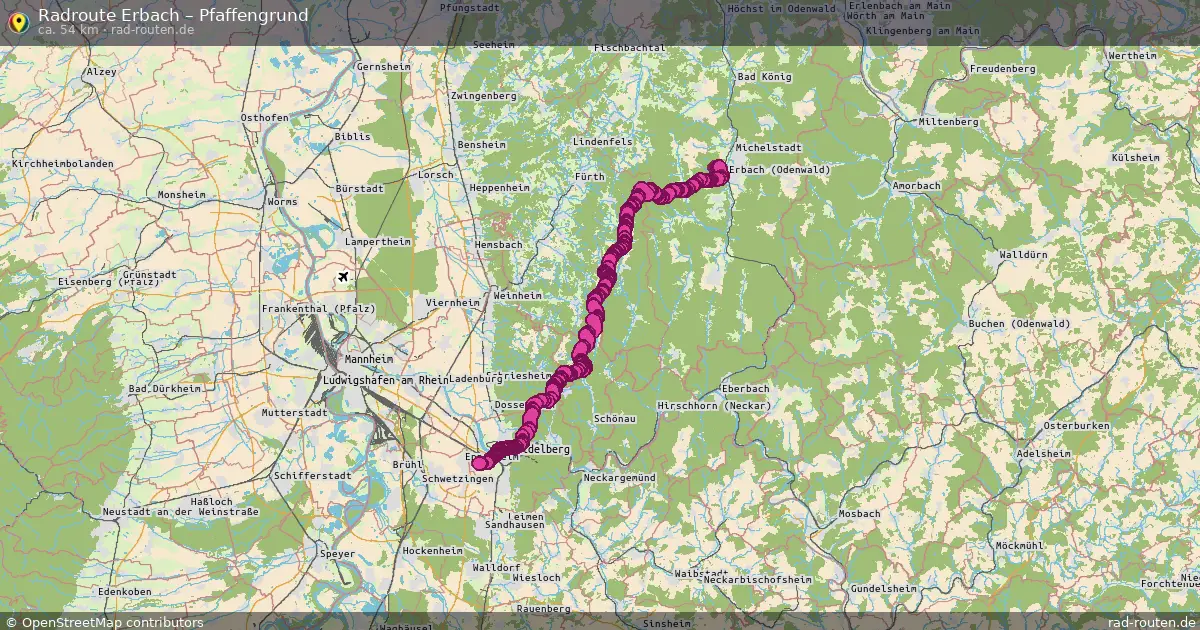 Radtour Erbach – Pfaffengrund