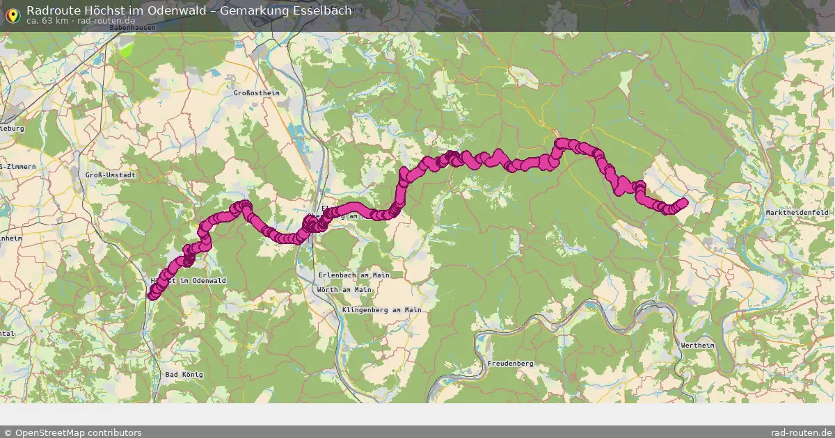 Radtour Höchst Im Odenwald – Gemarkung Esselbach
